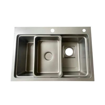 A fábrica envia o dissipador feito a mão de aço inoxidável durável Topmount pressionou o dissipador tirado de Vietname China