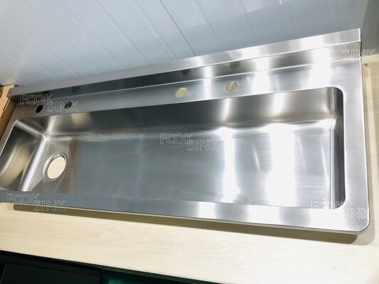 Área exterior Industrial de aço inoxidável Lava-mãos longa Lava-macaco Tanque de lava-macaco de metal Lava-mãos para fábrica Oficina Restaurante Cozinha