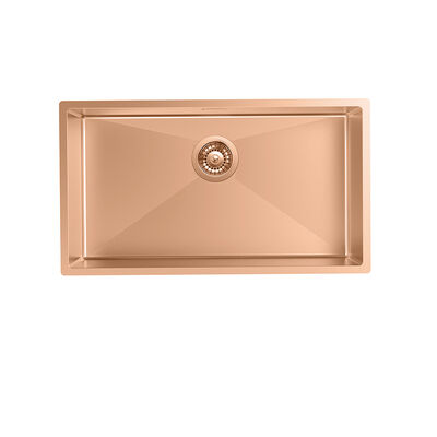 Vintage 16/18 Gauge Rose Gold Sink Apartamento Casa Modernos Lavatórios de Vegetais Lavatórios de 32 polegadas Counter Single Bowl Lavatório de Cozinha Com Tabela de Corte