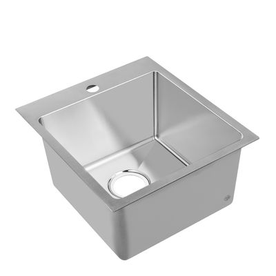Household Stylish Top Mount Stainless Steel Kitchen Sink 5 Years Warranty / Square Stainless Steel Kitchen Sink